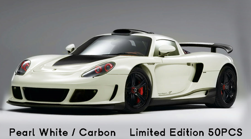 1/18 Ivy Gembella Mirage GT Based On Porsche Carrera GT (Pearl White with Carbon) Car Model Limited 50 Pieces