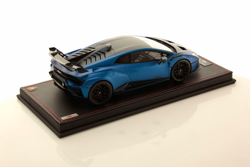 1/18 MR Collection Lamborghini Huracan STO (Blue Aegeus) Car Model Limited 60 Pieces