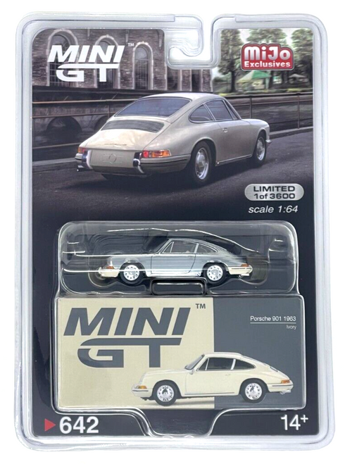 CHASE CAR 1/64 Mini GT 1963 Porsche 901 (Chrome Silver) Diecast Car Model