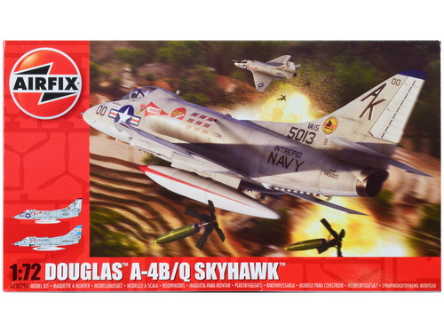 Skill 1 Model Kit Douglas A-4B/Q Skyhawk Aircraft with 2 Scheme Options 1/72 Plastic Model Kit by Airfix