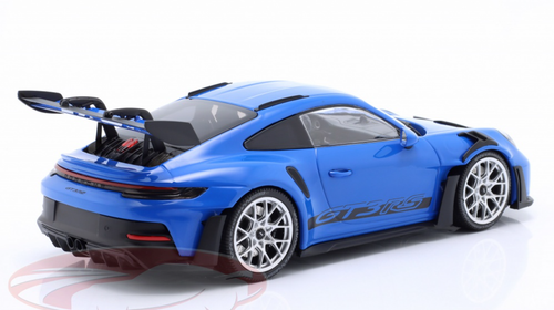 1/18 Minichamps 2023 Porsche 911 (992) GT3 RS (Blue with Silver Wheels) Car Model