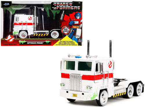 G1 Autobot Optimus Prime Truck White with Robot on Chassis from