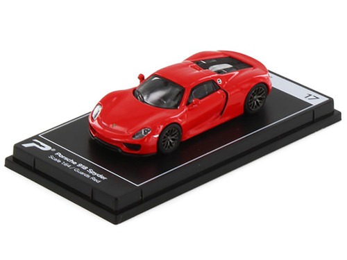 1/64 TimeMicro Porsche 918 Spyder LeMans (Red) Diecast Car
