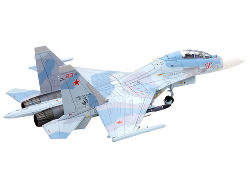 Sukhoi Su-30M2 Flanker-C Fighter Aircraft #80 "Russian Air Force" "Wing" Series 1/72 Diecast Model by Panzerkampf