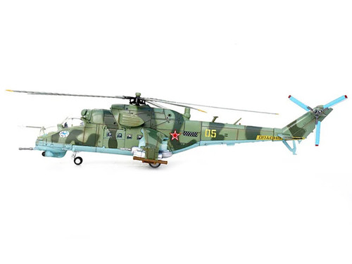Mil Mi-24V Hind Attack Helicopter "262nd Separate Helicopter Squadron Limited Contingent of Soviet Forces Bagram Air Base" Soviet Air Force 1/72 Diecast Model by Panzerkampf