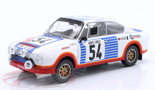 1/24 Ixo 1977 Skoda 130 RS #54 Rallye Monte Carlo Svatopluk Kvaizar - Jiří Kotek Car Model Car Model