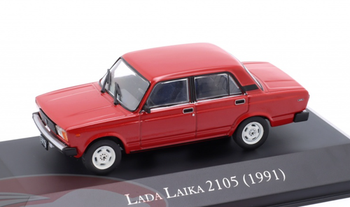 1/43 Altaya 1991 Lada Laika 2105 (Red) Car Model