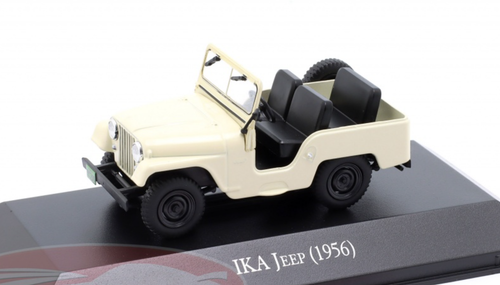 1/43 Altaya 1956 IKA Jeep (Cream White) Car Model