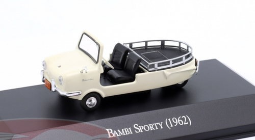 1/43 Altaya 1962 Fuldamobil Bambi Sporty (Cream White) Car Model