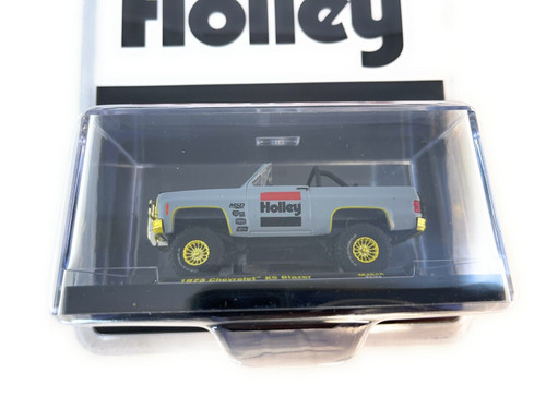 CHASE CAR 1/64 M2 Machines 1973 Chevrolet K5 Blazer Open Top 4×4 Holley (Grey) Diecast Car Model