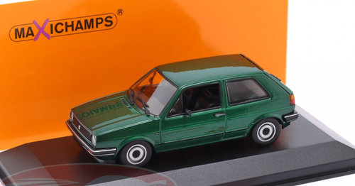 1/43 Minichamps 1985 Volkswagen VW Golf II (Green) Diecast Car Model