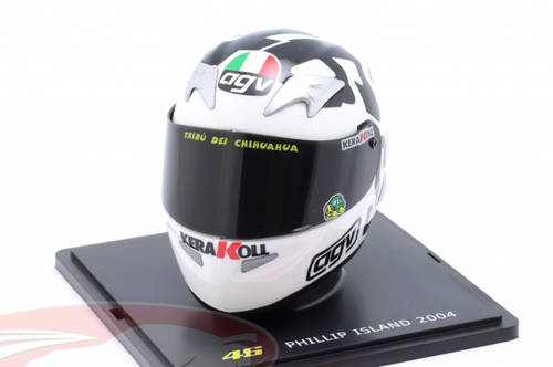 1/5 Spark 2004 Valentino Rossi #46 Winner Philipp Island MotoGP World Champion Helmet Model