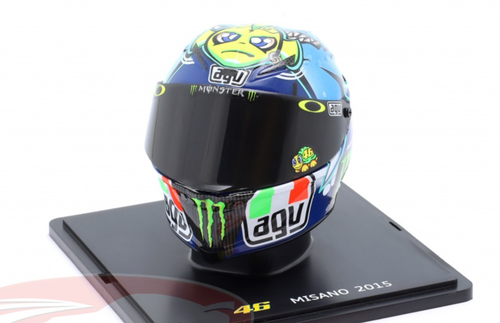 1/5 Spark 2015 Valentino Rossi #46 5th MotoGP Misano Helmet Model