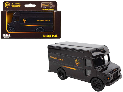 UPS Package Truck Brown "UPS Worldwide Services" Plastic Model by Daron