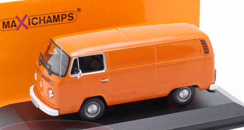 1/43 Minichamps 1972 Volkswagen VW T2 Bus (Orange) Car Model