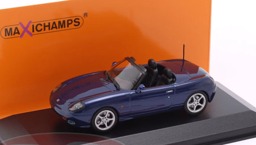 1/43 Minichamps 1995 Fiat Barchetta (Dark Blue Metallic) Diecast Car Model