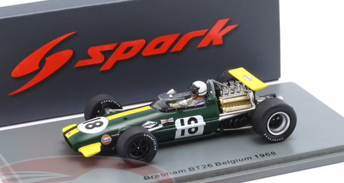 1/43 Spark 1968 Jack Brabham Brabham BT26 #18 Belgium GP Car Model