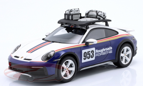 1/18 Dealer Edition Porsche 911 (992) Dakar #953 Roughroads Rallye Design Paket Car Model