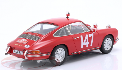 1/18 Matrix 1965 Porsche 911 S #147 5th Rallye Monte Carlo Herbert Linge, Peter Falk Car Model