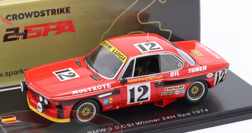 1/43 Spark 1974 BMW 3.0 CSI No.12 Winner 24H Spa J. Xhenceval - A