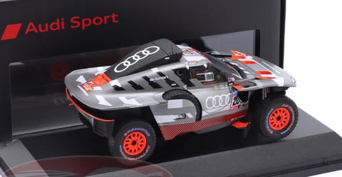 1/43 Dealer Edition 2023 Audi RS Q E-Tron E2 #207 Rallye Dakar Team Audi Sport Carlos Sainz, Lucas Cruz Car Model