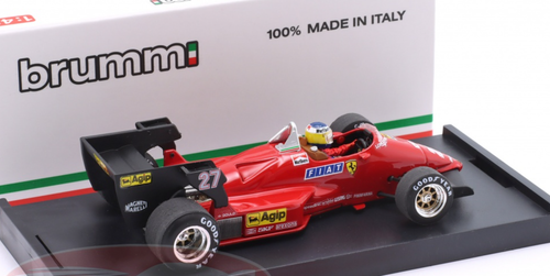 1/43 Brumm 1984 Formula 1 Michele Alboreto Ferrari 126 C4 #27 Winner Belgium GP Car Model