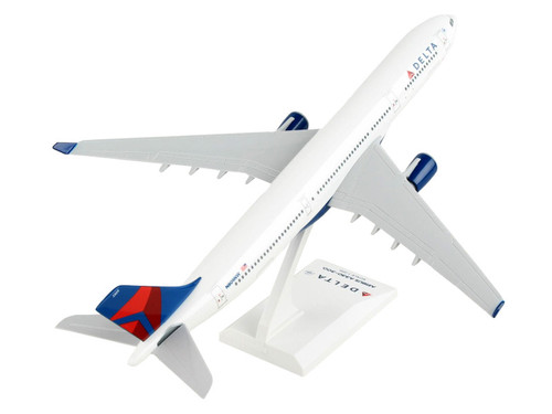 Airbus A330-300 Commercial Aircraft "Delta Air Lines" (N809NW) White with Red and Blue Tail (Snap-Fit) 1/200 Plastic Model by Skymarks