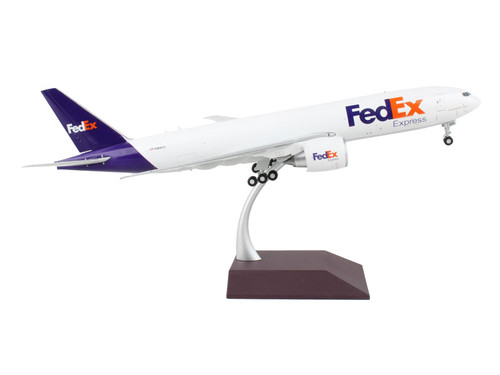 Boeing 777F Commercial Aircraft "Fedex (Federal Express)" (N889FD) White with Purple Tail "Gemini 200" Series 1/200 Diecast Model Airplane by GeminiJets