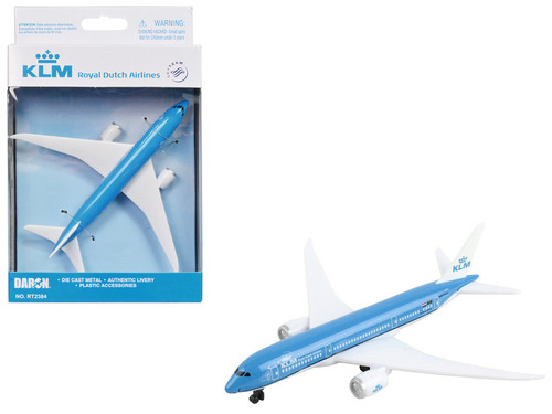 Boeing 787-9 Commercial Aircraft "KLM Royal Dutch Airlines" Blue with White Tail Diecast Model Airplane by Daron