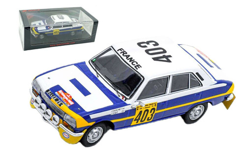 1/43 Spark 1979 Peugeot 504 #403 Winner Rallye Codasur Argentina Esso Team Peugeot Jean Guichet, Jean Todt Car Model