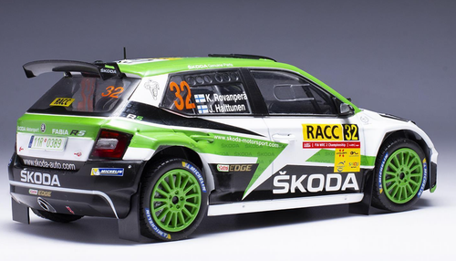 1/24 Ixo 2018 Skoda Fabia R5 #31 rally Catalonia Skoda Motorsport Jan Kopecký, Pavel Dresler Car Model