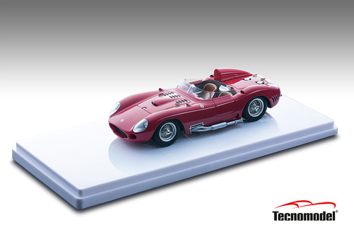 1/43 Tecnomodel 1957 Maserati 450S Press Street Version Red Car Model