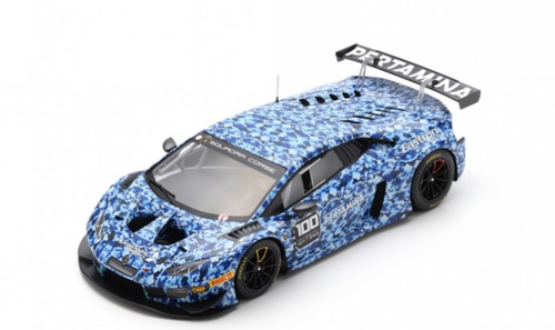 1/18 Spark 2018 Lamborghini Huracan GT3 Evo Squadra Corse #100 Test Car Car Model