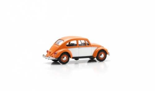 1/64 Schuco Volkswagen VW Beetle (Orange & White) Diecast Car Model