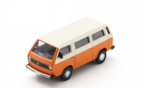 1/64 Schuco Volkswagen VW T3L Bus (Orange & White) Diecast Car Model