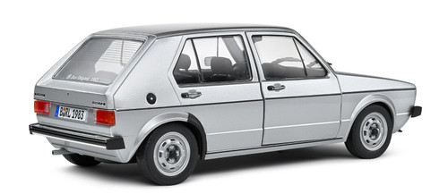 1/18 Solido 1983 Volkswagen VW Golf I L (Silver Metallic) Diecast Car Model