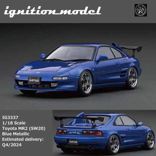 1/18 Ignition Model Toyota MR2 (SW20) (Blue Metallic) Car Model