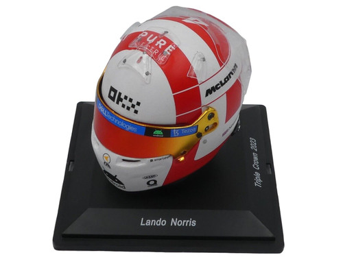 1/5 Spark 2023 Formula 1 Lando Norris #4 McLaren F1 Team Monaco GP Helmet Model