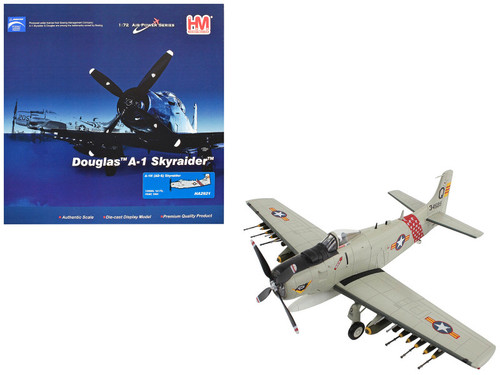 Douglas A-1H (AD-6) Skyraider Attack Aircraft "1st Fighter Squadron" (1963) South Vietnam Air Force "Air Power Series" 1/72 Diecast Model by Hobby Master