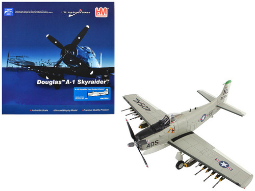Douglas A-1H Skyraider Attack Aircraft "Last Combat Mission VA-25 USS Coral Sea" (1967) United States Navy "Air Power Series" 1/72 Diecast Model by Hobby Master
