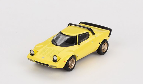 1/64 Mini GT Lancia Stratos HF Stradale Giallo Fly Yellow Diecast Car Model