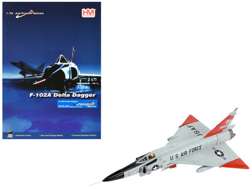 Convair F-102A Delta Dagger Interceptor Aircraft "179th Fighter Interceptor Squadron Minnesota Air National Guard" (1966) United States Air Force "Air Power Series" 1/72 Diecast Model by Hobby Master