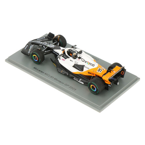 1/43 Spark 2023 Formula 1 Oscar Piastri McLaren MCL60 #81 10th Monaco GP Car Model