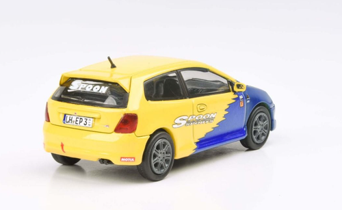 1/64 Paragon 2001 Honda Civic Type-R EP3 Spoon Livery Diecast Car Model