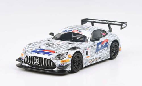 1/64 Paragon 2020 Mercedes-AMG GT3 Evo 2022 Gulf 12Hr Ram Racing #8 D2 Livery Diecast Car Model