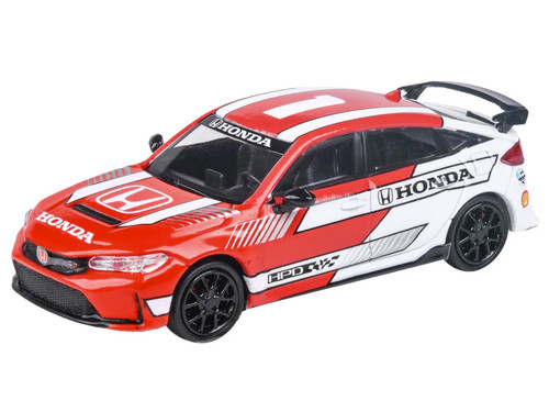 1/18 TOPSPEED Honda Civic TYPE R #1 2023 Pace Car Red