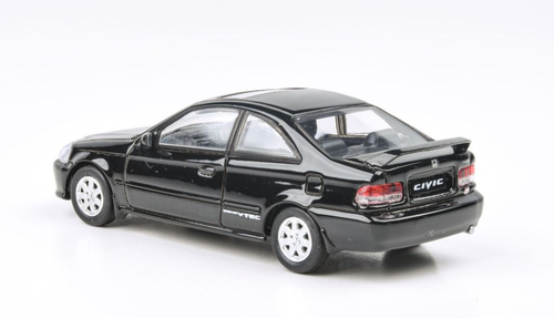 1/64 Paragon 1999 Honda Civic Si EM1 (Flamenco Black) Diecast Car Model