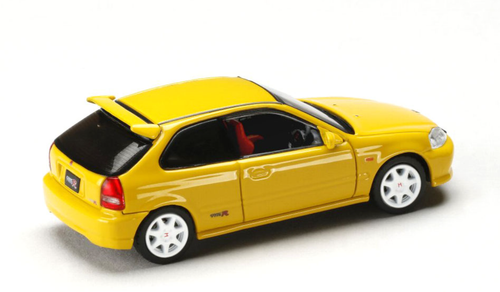 1/64 Hobby Japan JDM64 Honda Civic Type R (EK9) (Sunlight Yellow) Car Model