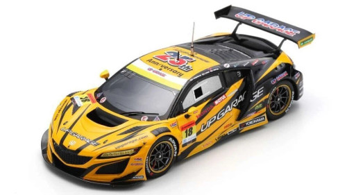 1/43 Spark UPGARAGE NSX GT3 No.18 TEAM UPGARAGE GT300 SUPER GT 2024 T. Kobayashi - S. Koide - Y. Mitsui Car Model
