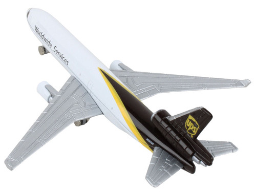 McDonnell Douglas MD-11 Commercial Aircraft "UPS Worldwide Services" (N281UP) White with Brown Tail Diecast Model Airplane by Daron